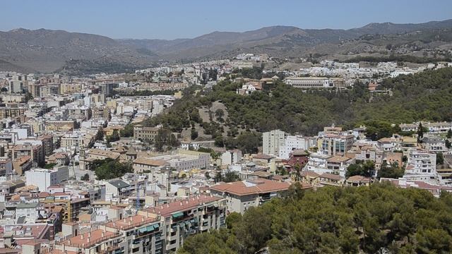 Вид из крепости Хибральфаро, Малага, Испания (1) смотреть онлайн