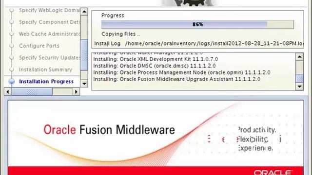 Oracle Fusion Middleware 11g Web Tier Utilities installation смотреть онлайн