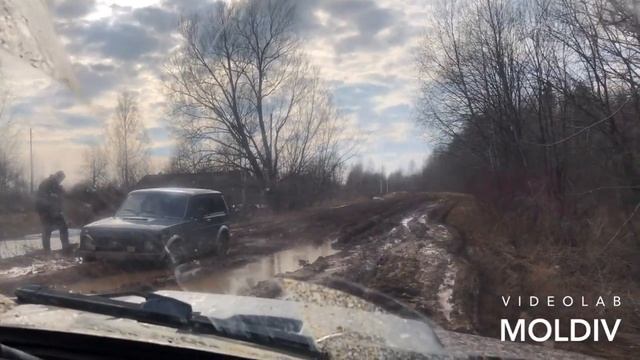 Жёсткий гряземес,едем спасать Ниву. смотреть онлайн