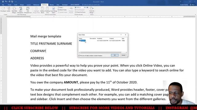 CSEC SBA Mail merge excel data source смотреть онлайн