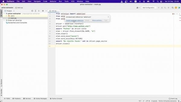 Selenium + Python: парсим товары и складываем в БД #1