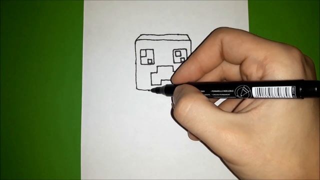 Как нарисовать КРИПЕРА из игры МАЙНКРАФТ? смотреть онлайн