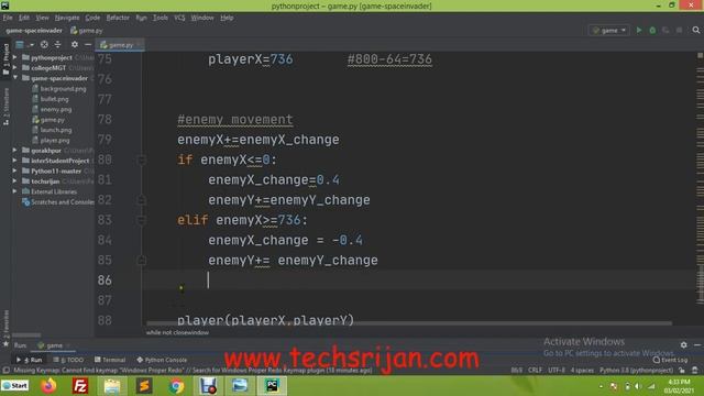 Space -Invader Game Development Tutorial in Python using Pygame Library in Hindi | Urdu | Part-3 смотреть онлайн