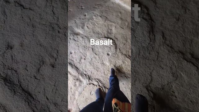 Discovering A Vesicular Basaltic Structure In A Buddhist Rock Cut Cave! #geography #geology #trip