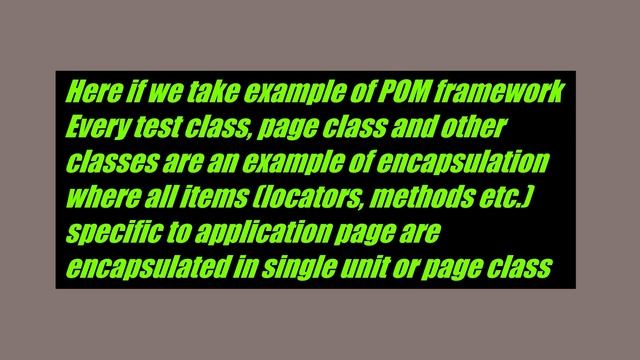 Explain OOPs Concept Used In Automation Framework In Interview | How OOPs Used In Selenium Framewor