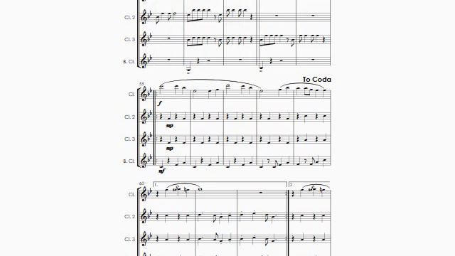 Lambada (Kaoma cover) - clarinet quartet смотреть онлайн