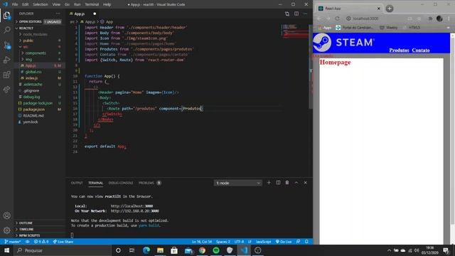 React tutorial #5 - react router dom смотреть онлайн
