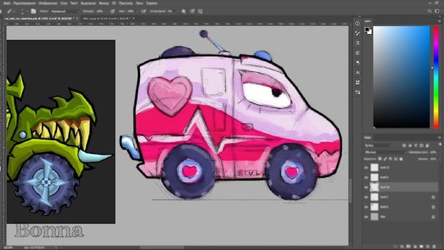 Bonnа Car Sketch | Valentine's rush event | Car Eats Car 3 смотреть онлайн
