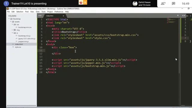 Noakhali web batch 02 class 21(bootstrap) смотреть онлайн