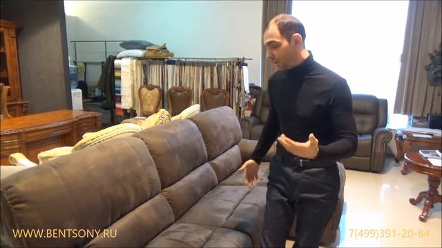 Видео обзор: Угловой Диван "Капонело" с шезлонгом и реклайнером смотреть онлайн