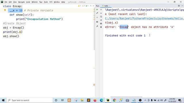 Encapsulation in Python | Python Private Variable and Private Method | OOPs Concept | Advance Pytho смотреть онлайн