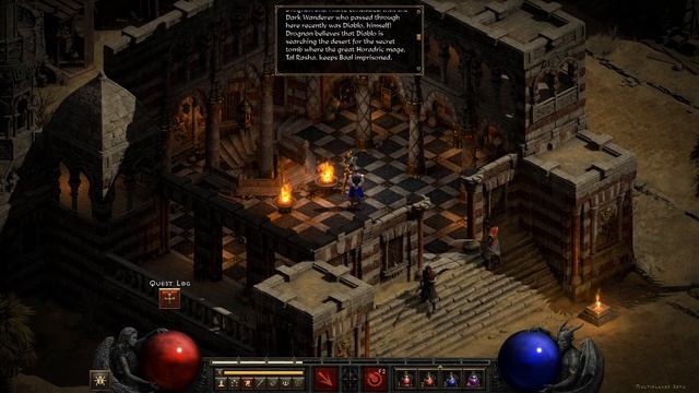 Arcane Sanctuary Entrance Location in the Palace - Diablo II Resurrected Quest 4 [Act 2] смотреть онлайн