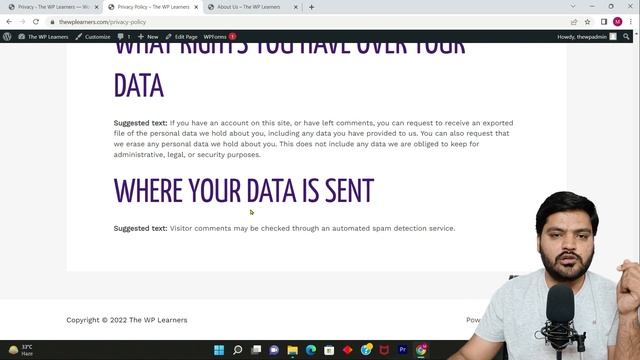Privacy Policy Settings in WordPress | Create Privacy Policy Page in WordPress? WP Tutorial Part 33 смотреть онлайн
