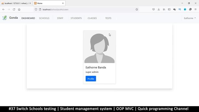 #37 Switch schools testing | Student management system in PHP | OOP MVC | Quick programming tutoria смотреть онлайн