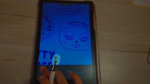 digital drawing on samsung tab A7 android tablet medibang paint (no talking music only) смотреть онлайн