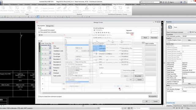 MagiCAD for REVİT - Electrical Schematic смотреть онлайн