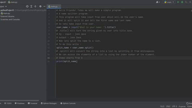 Split_Name program using python?♂️ смотреть онлайн