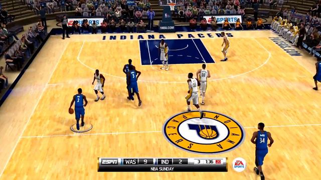 NBA Elite 11 Gameplay Indiana Pacers vs Washington Wizards смотреть онлайн