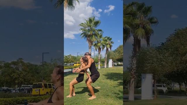 Повторили бы? Челлендж для пары #юрийсимонов #акробатика #fitness #спорт #гибкость #гимнастика смотреть онлайн