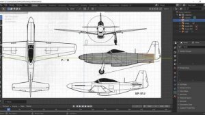 3D. Низкополигональная модель самолета. Часть 2
