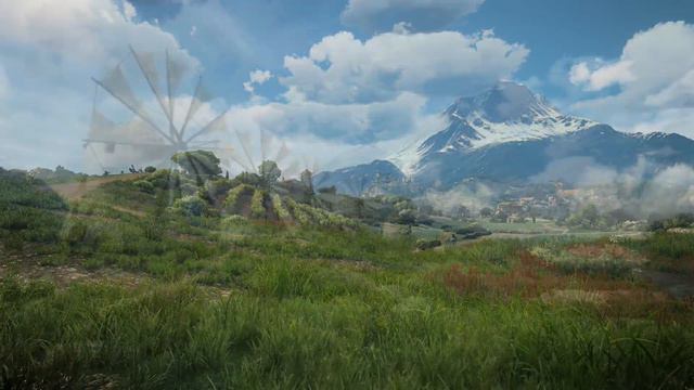 Beautiful Realistic Landscapes in The Witcher 3 | Free Background Videos смотреть онлайн