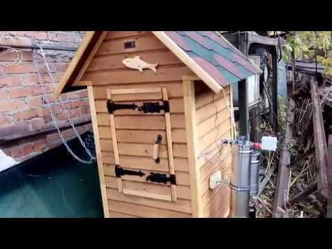 Обзор деревянной коптильни для холодного и горячего копчения смотреть онлайн