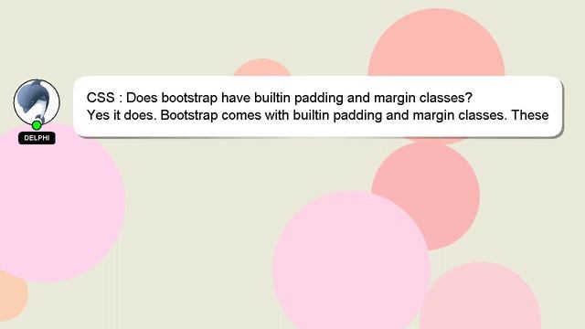 CSS : Does bootstrap have builtin padding and margin classes? смотреть онлайн