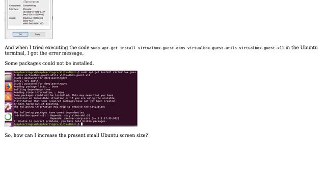 Unix & Linux: How to increase Ubuntu small screen size in Oracle VirtualBox? смотреть онлайн