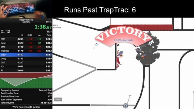 Happy Wheels Demo Speedrun in 2:43 (old WR) смотреть онлайн