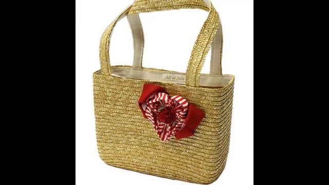 Очаровательные плетеные сумки из соломы - сумки корзины смотреть онлайн