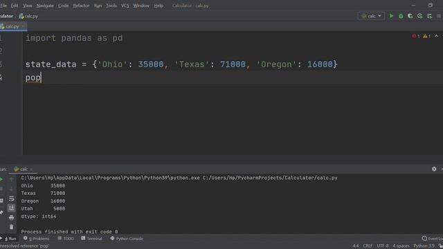 creating pandas series using dictionary смотреть онлайн