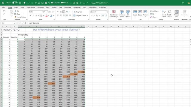 Excel - The Year 2023 is 7 Times 17 Squared - Others? - Episode 2534 смотреть онлайн