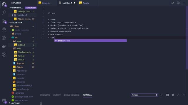 Node JS & React Full Stack Application Development #13 смотреть онлайн