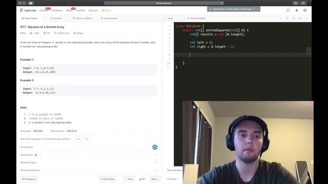 LeetCode Explained - Squares of a Sorted Array [Easy] смотреть онлайн