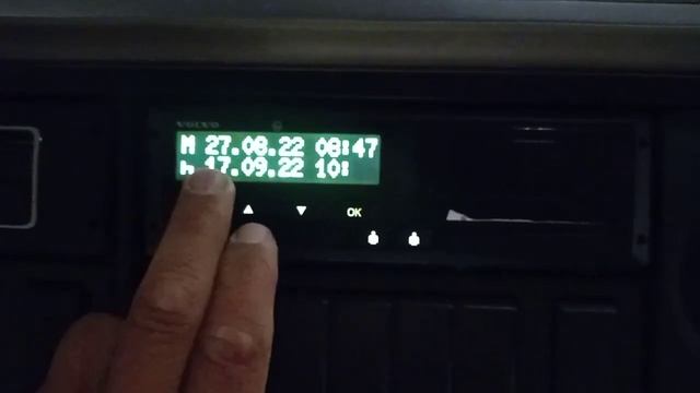Ручной ввод в тахограф, после отпуска. смотреть онлайн
