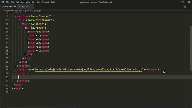 Summer | Awesome Mousemove Background Parallax Effect using Parallax.Js смотреть онлайн