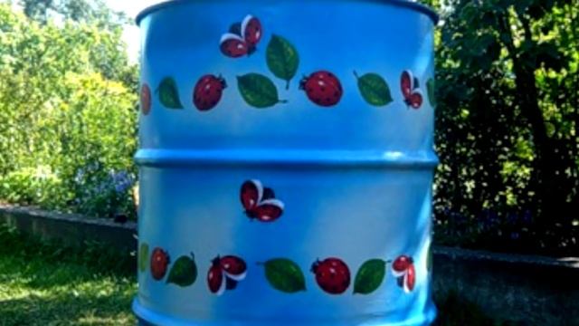 Идеи использования старых металлических бочек в дизайне дачного участка смотреть онлайн