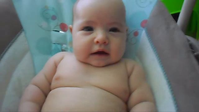 Cutest baby laughing!!! | Первый смех ребенка! смотреть онлайн