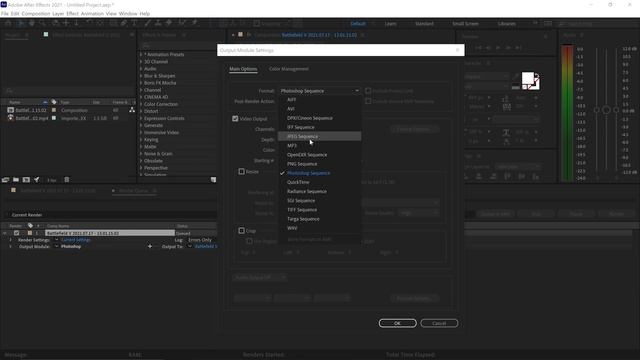 How To RENDER a Single Frame in After Effects 〉PSD / PNG / JPEG смотреть онлайн