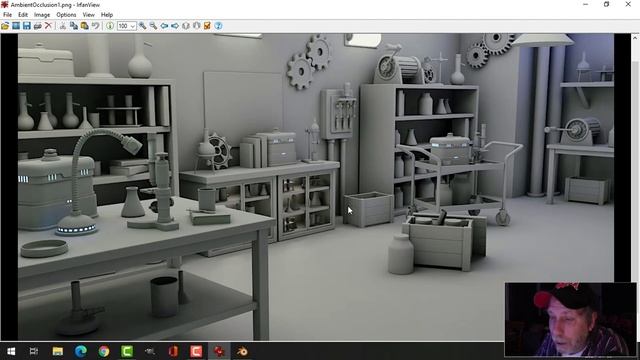 BLENDER CHALLENGE 7: Modeling a Science Lab: Ambient Occlusion Render (Part 9) смотреть онлайн