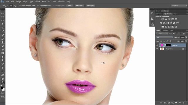 Photoshop Tutorial LIPS! Great Way to Change Lip Color смотреть онлайн