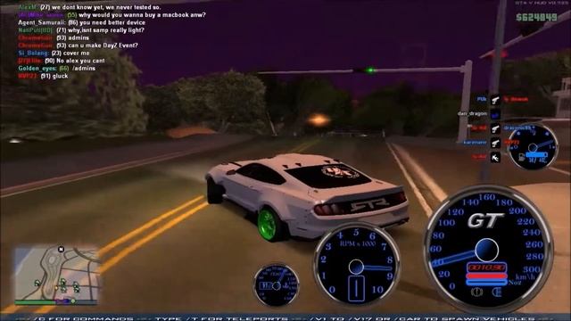 GTA SA Ford Mustang RTRX Buffalo + Lien Du Mods