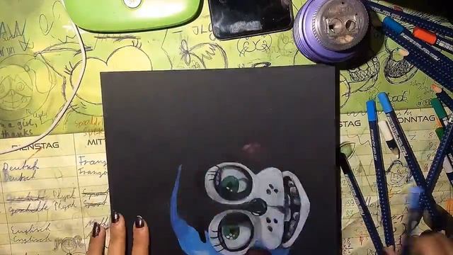 Drawing Toy Bonnie (FNaF 2) смотреть онлайн