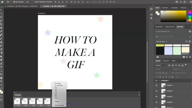How to make a GIF in Photoshop #gif #photoshop #tutorial смотреть онлайн