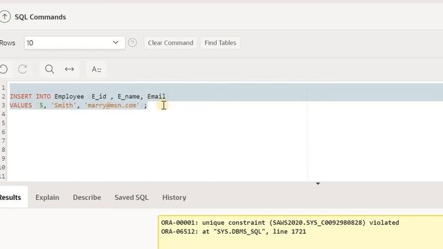 APEX Oracle SQL Insert rows into Tables смотреть онлайн