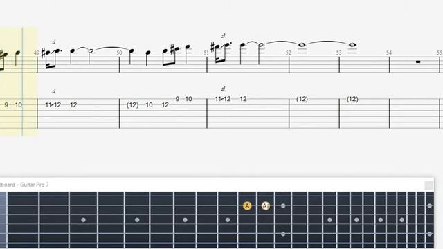 Konami   Main Theme Arranged Young Master 's Home GUITAR 1 TAB