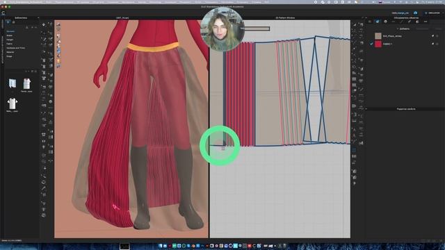 Урок 14 как создавать плиссировку в CLO 3d смотреть онлайн