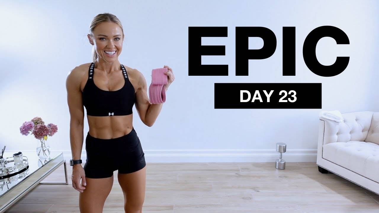Caroline Girvan - Day 23 of EPIC _ Glutes and Abs Workout [DUMBBELL NO REPEAT] смотреть онлайн