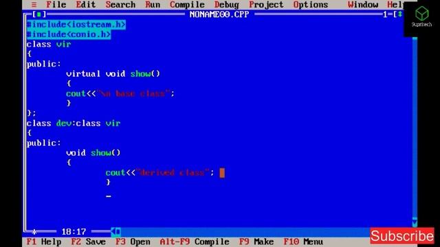 Virtual function in C++ || C++ program || coding || Data structures #techtalk #Coding #tech смотреть онлайн