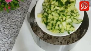 Этот салат украсит  праздничный стол.  Вкусный рецепт кухня наизнанку